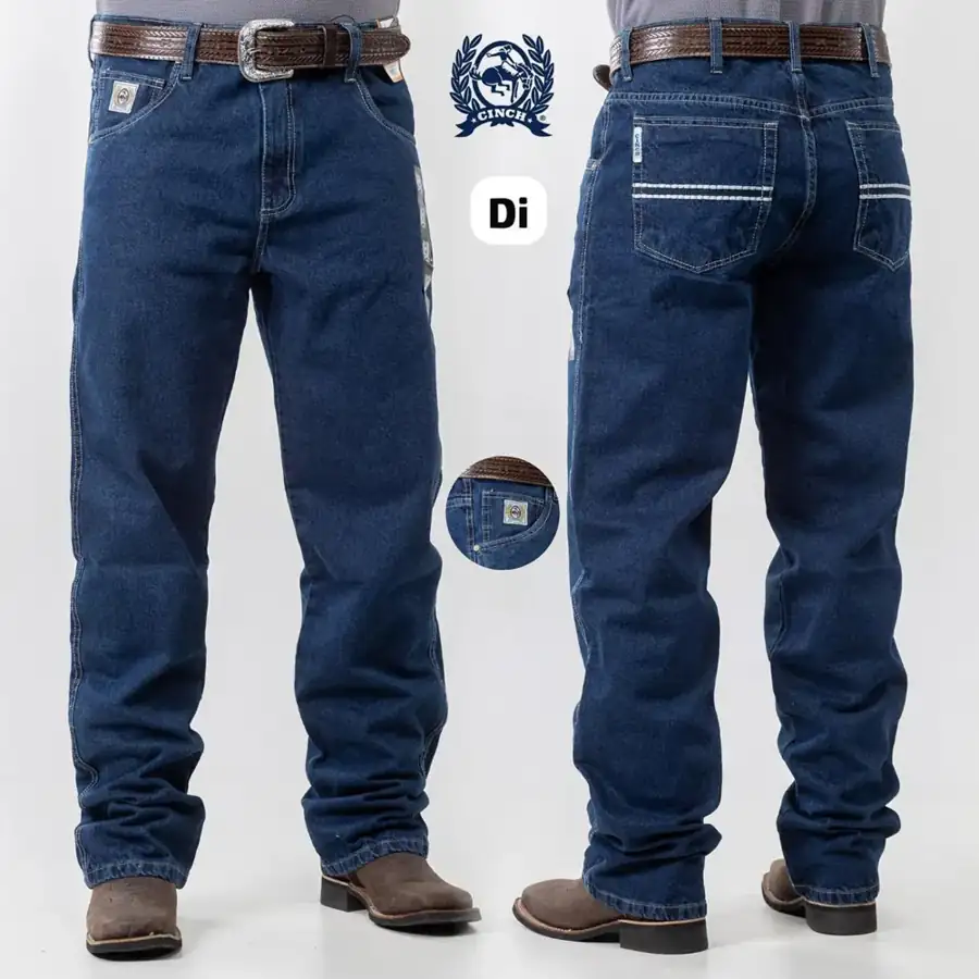 Calça Jeans Cinch Azul Escura Lisa