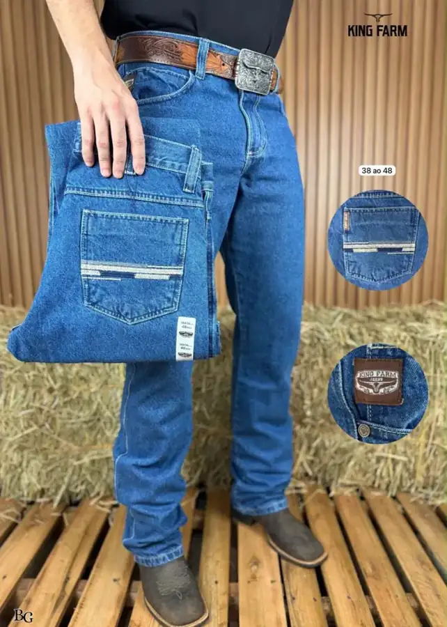 Calça Jeans King Farm Azul Clara