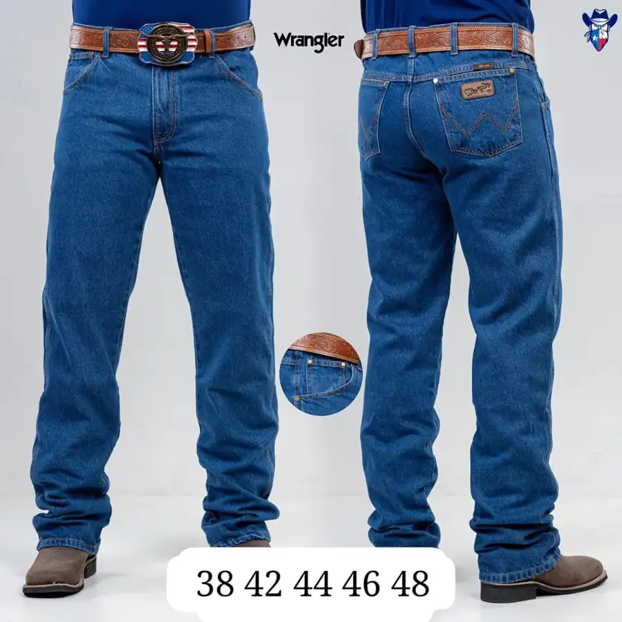 Calça Jeans Wrangler Azul Tradicional