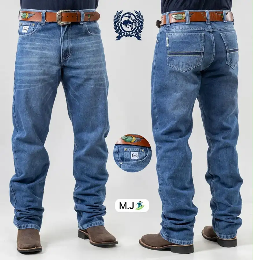 Calça Jeans Cinch Cinza Tradicional